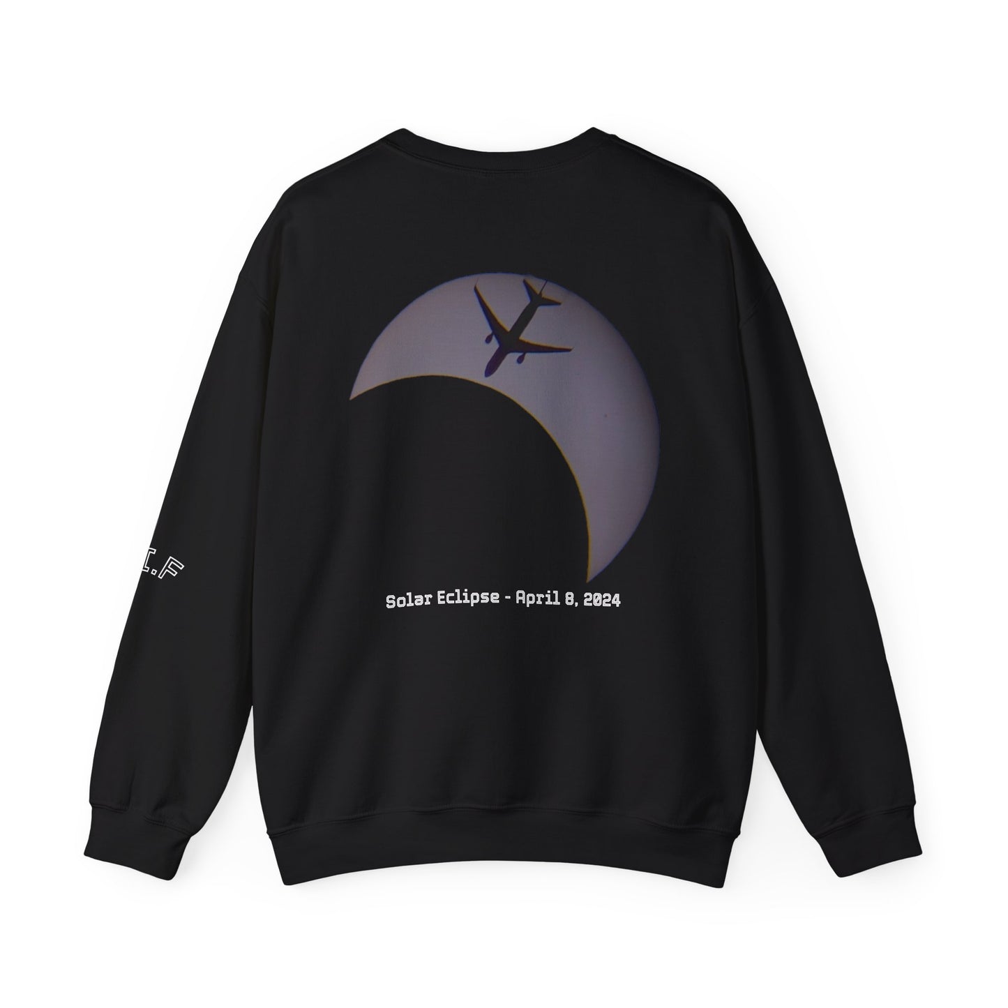Solar Eclipse with Plane Crewneck