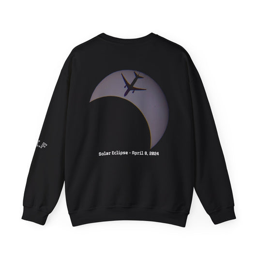 Solar Eclipse with Plane Crewneck